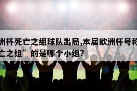 欧洲杯死亡之组球队出局,本届欧洲杯号称“死亡之组”的是哪个小组?